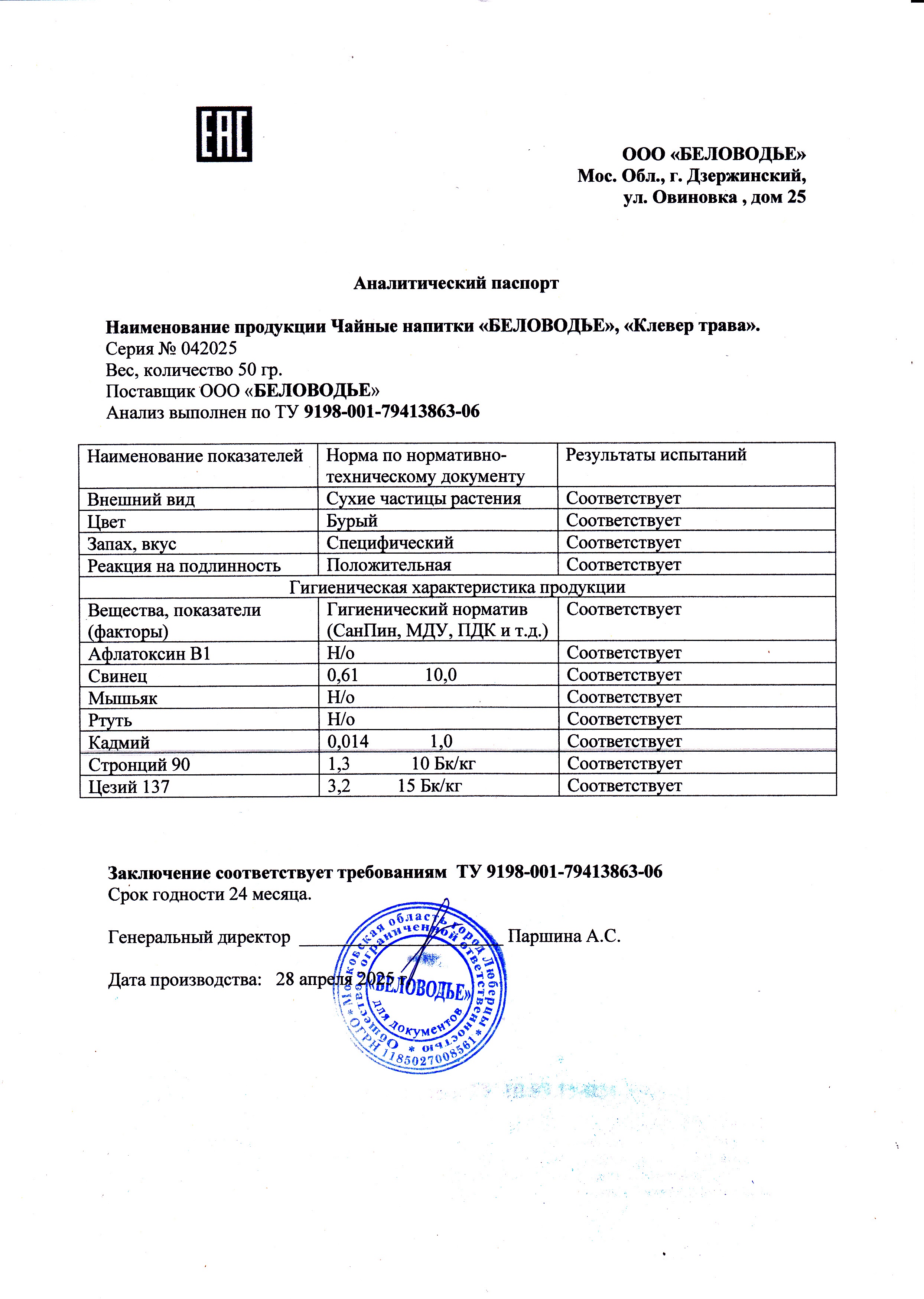 Паспорт №042025